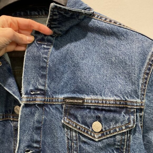 Calvin Klein Denim Trucker Jean Jacket - Picture 7 of 13